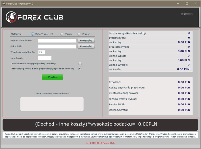 Forex Club - Podatek 4.0