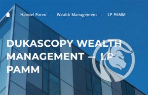 dukascopy pamm account