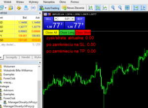manager otwartych pozycji mt5
