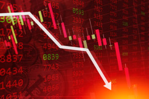 thị trường chứng khoán sụt giảm