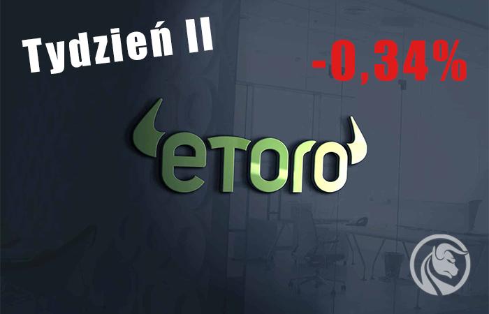 Test platformy eToro – Niezrealizowane zyski. #Tydzień 2