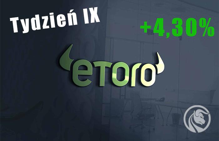 Test platformy eToro – dobra passa trwa. #Tydzień 9