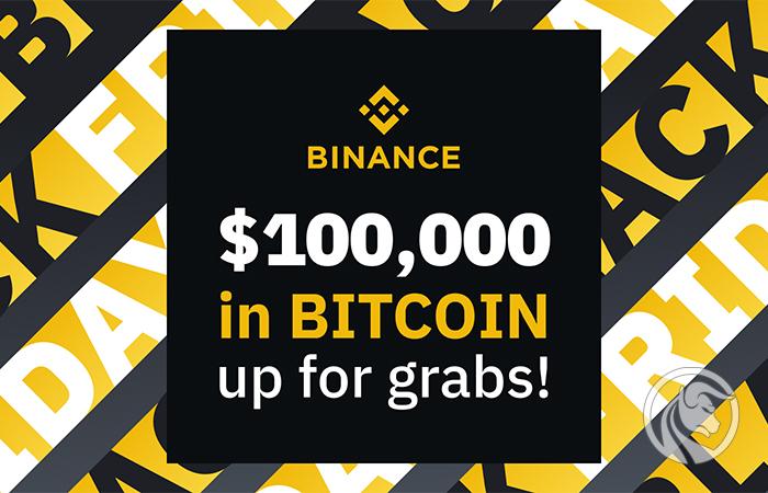 Black Friday w Binance. Giełda kryptowalut rozda 100 tys. USD