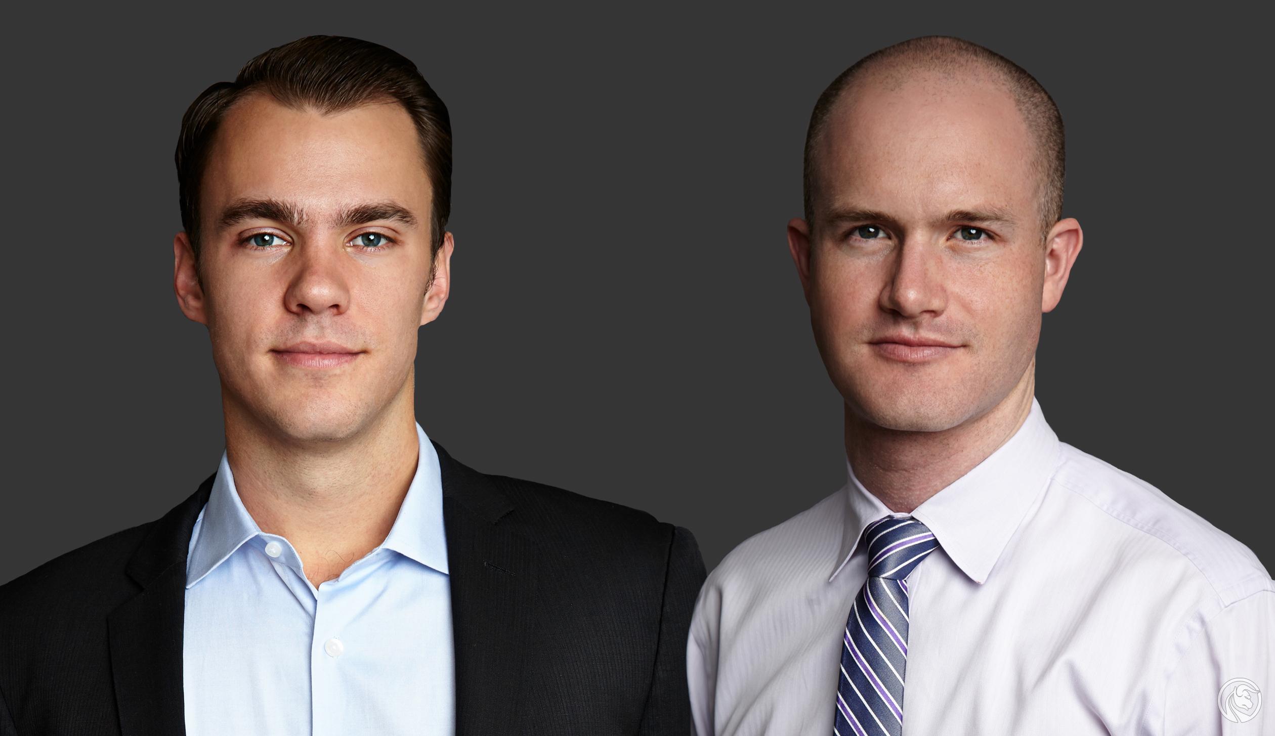 Brian Armstrong et Fred Ehrsam coinbase