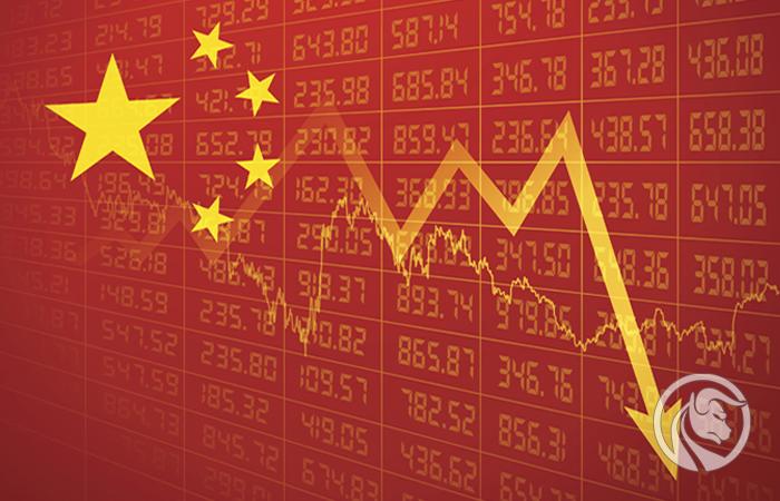 China - mercado de ações cai, bens de luxo