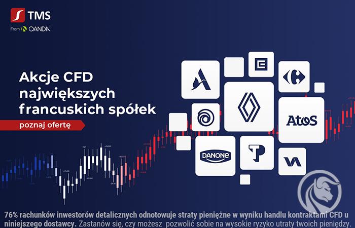 TMS Brokers poszerza ofertę akcji CFD o największe francuskie spółki