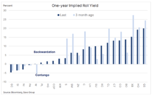 one year implied roll-yeild