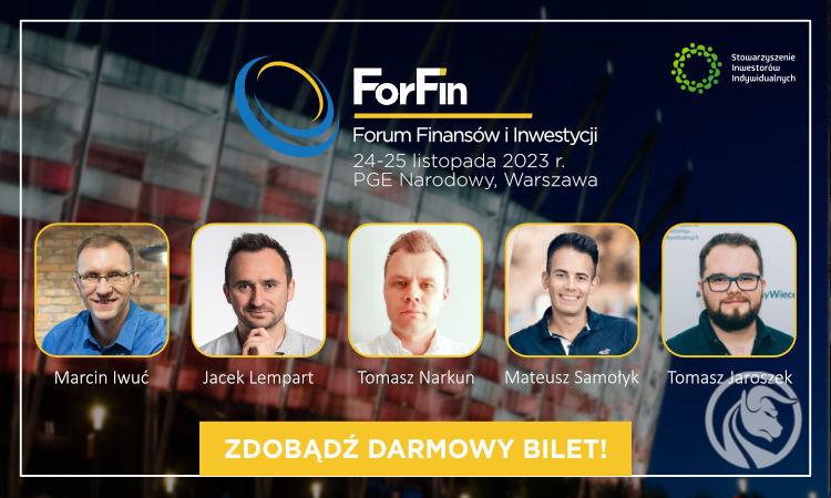 ForFin 2023 – Forum Finansów i Inwestycji – już 24 i 25 listopada 2023 r.