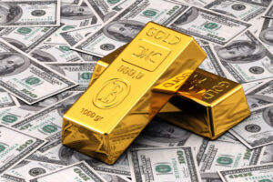 dollar and gold