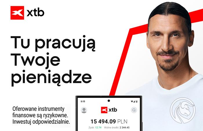 Zlatan Ibrahimović zostaje nową twarzą marki XTB