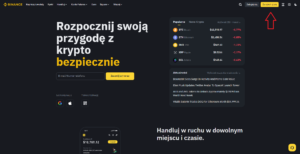 Zarejestruj się binance