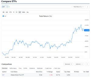 IBIT total return