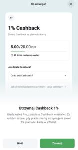cashback xtb
