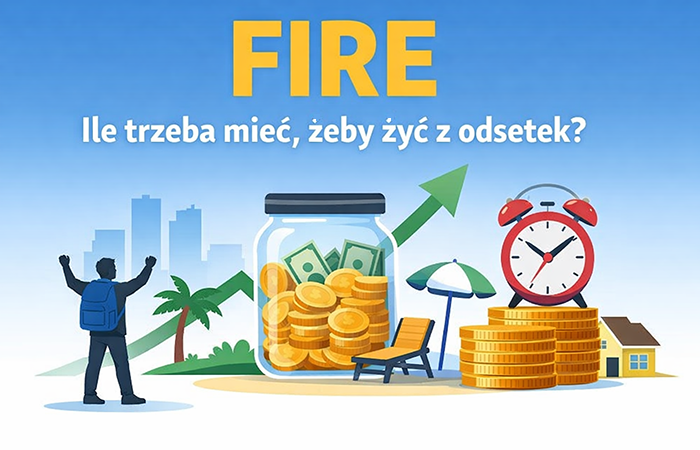 FIRE – ile trzeba mieć, żeby żyć z odsetek w Polsce? (wyliczenia + przykłady)