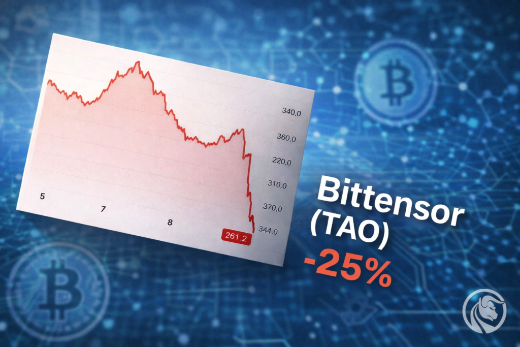 TAO (Bittensor) traci 25% wartości – co stoi za gwałtownym spadkiem kursu kryptowaluty AI?