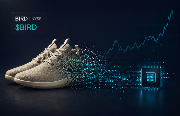 Akcje Allbirds (BIRD) wystrzeliły o 430%. Od ekobuta do spółki AI
