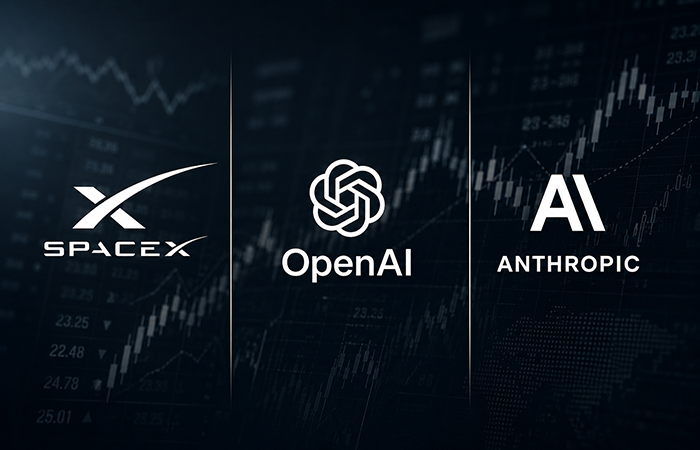 IPO SpaceX, OpenAI i Anthropic. Czy największe debiuty w historii zakończą hossę na Wall Street?