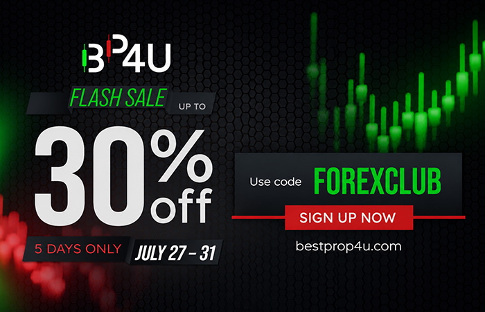 BestProp4U uruchamia Flash Sale. Do 30% zniżki na challenge tylko do końca lipca